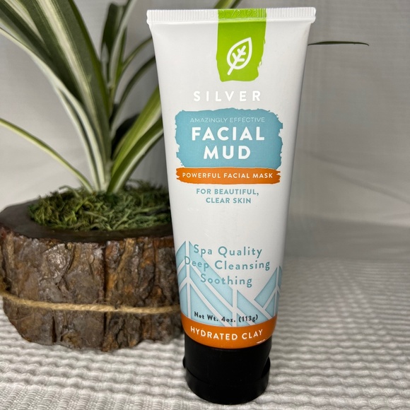 Redmond Clay Facial Mud with Silver, 4oz - Picture 2 of 3